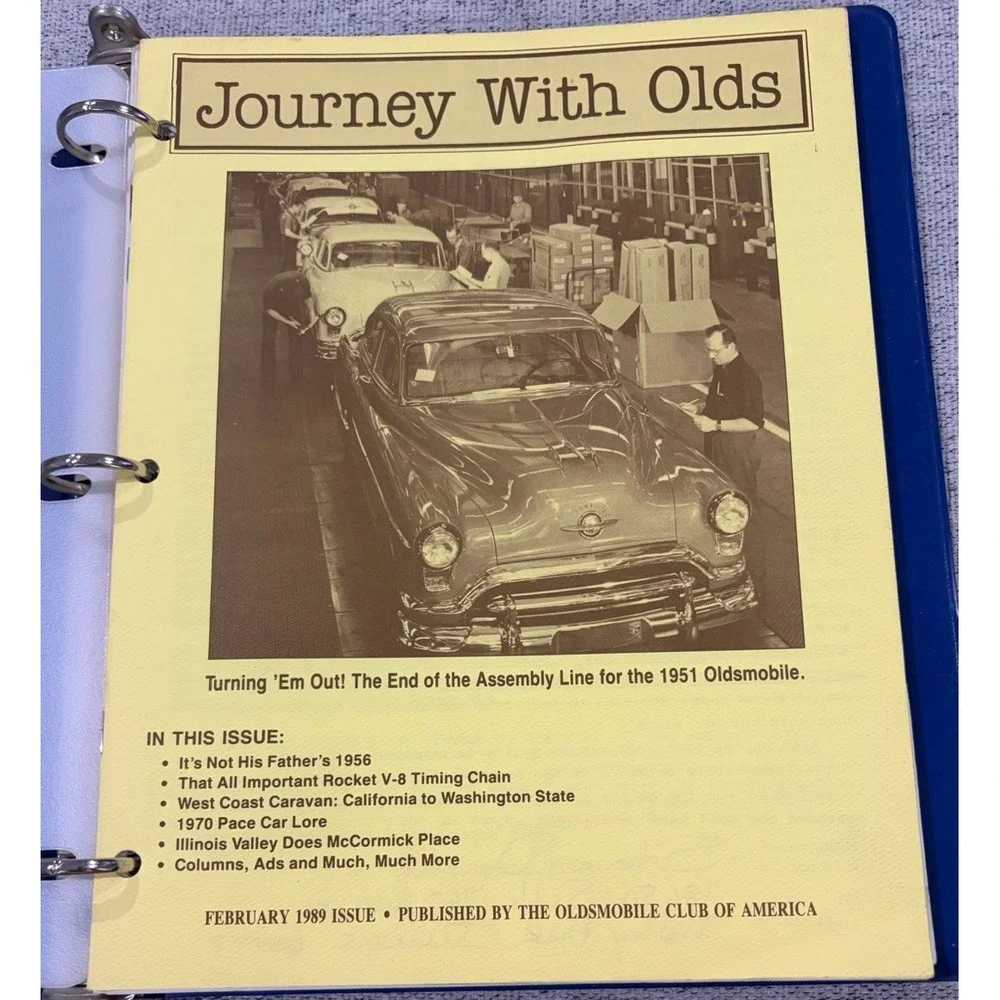Journey Of Olds‎ Oldsmobile Club Of America Newsletters 1987/1988